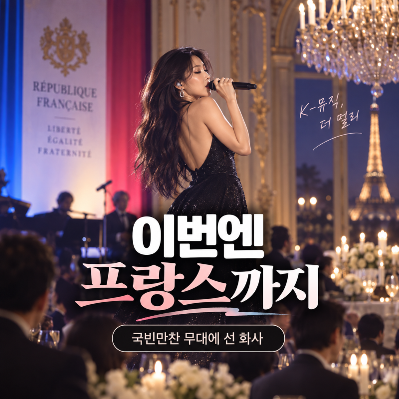 프랑스 국빈만찬까지 선 화사…요즘 유독 눈에 들어왔던 이유