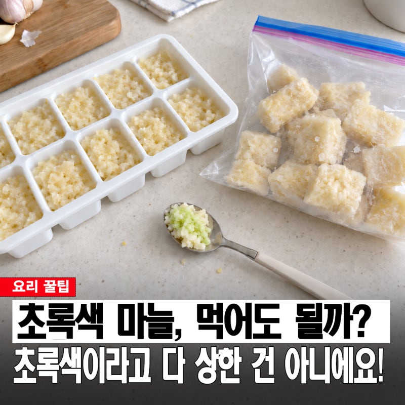 깐마늘이 초록색으로 변해도 먹어도 될까? 마늘 냉장 냉동 보관법 총정리