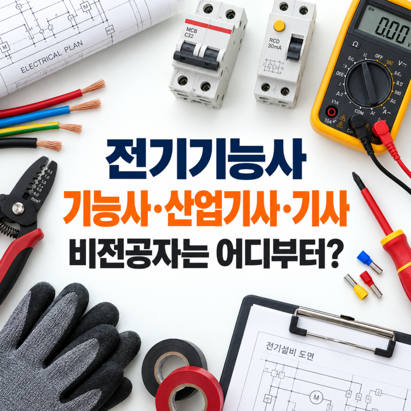 전기기능사·전기산업기사·전기기사 차이 비전공자는 어디부터 시작할까
