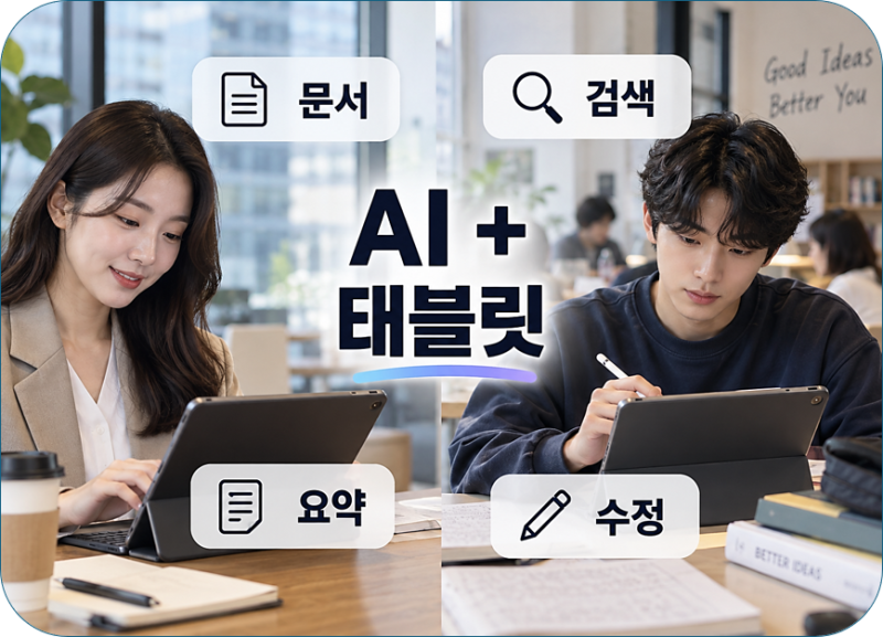 노트북 대신 가능할까? ChatGPT·Gemini 문서 작업용 태블릿, 뮤패드 K11·아이패드·갤럭시탭 고르....