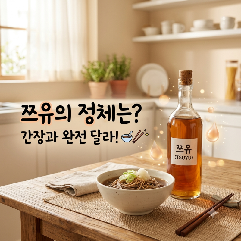 쯔유 뜻, 어떤 소스일까? 간장과 차이·활용법 정리