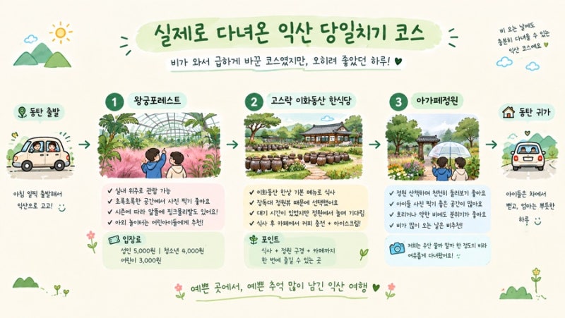 익산 아이와 가볼 만한 곳｜왕궁포레스트·고스락 이화동산·아가페정원 당일치기