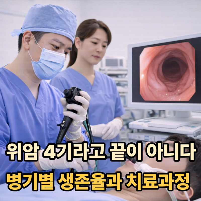 "위암 4기라고 끝이 아닙니다"...1기부터 4기까지 생존율과 치료 과정