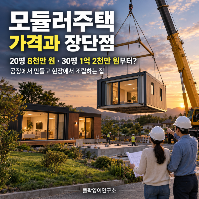 "20평 8천만 원·30평 1억 2천만 원부터?" 모듈러주택 가격과 장단점 총정리