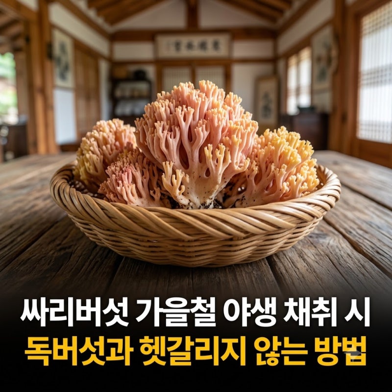 싸리버섯 가을철 야생 채취 시 독버섯과 헷갈리지 않는 방법