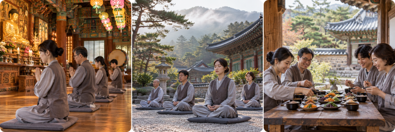 템플스테이체험(종류+지역별체험사)
