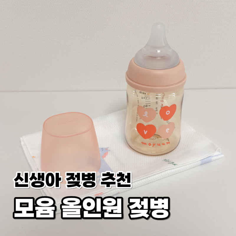 신생아 젖병 추천 젖꼭지 호환으로 오래 사용하는 모윰 올인원 젖병
