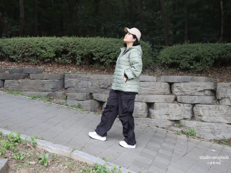 스파오 신상 5종, 여자 경량패딩 플리스 풀오버까지 착용해봄