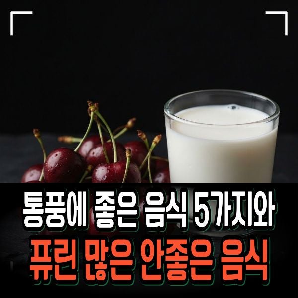 요산수치 낮추는 법! 통풍에 좋은 음식 5가지와 퓨린 많은 안좋은 음식