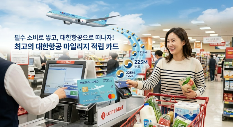 대한항공 마일리지 적립에 유용한 신용카드 추천
