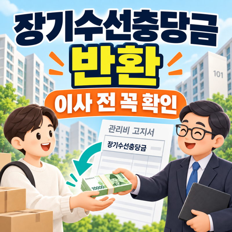 장기수선충당금 반환, 집주인에게 받는 방법