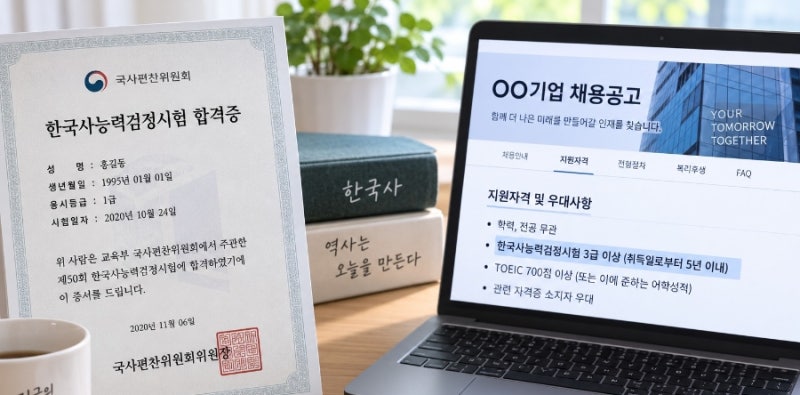 옛날 성적 써도 될까? 한국사능력검정시험 제출 인정 기준 및 유효기간
