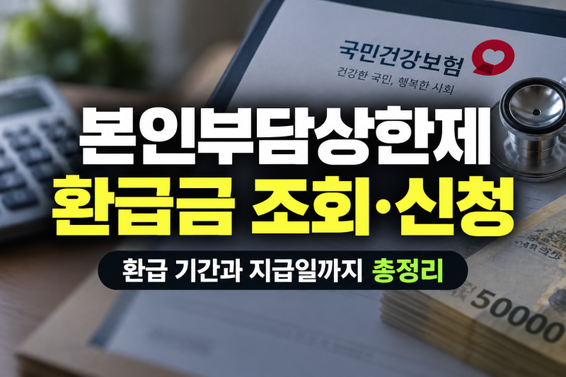 본인부담상한제 환급금 조회·신청 방법｜환급 기간과 지급일까지 총정리