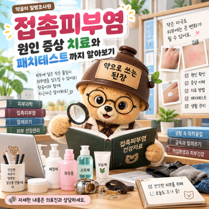 접촉피부염 원인 증상 치료와 패치테스트까지 알아보기