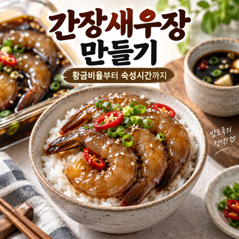 간장새우장 만들기 황금비율부터 숙성시간까지