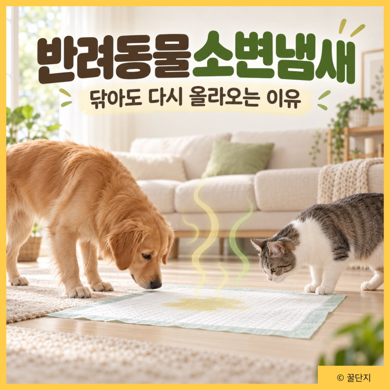 반려동물 소변 냄새 안 없어지는 이유와 효과적인 제거 방법 정리