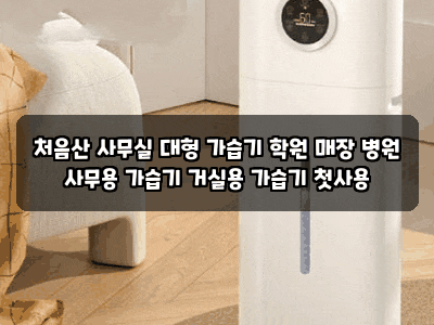 처음산 사무실 대형 가습기 학원 매장 병원 사무용 가습기 거실용 가습기 첫사용