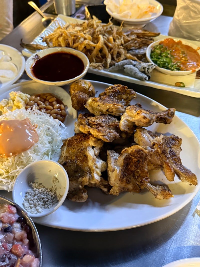 을지로술집 달맞이광장바베큐 본점 야장 감성에 숯불바베큐까지