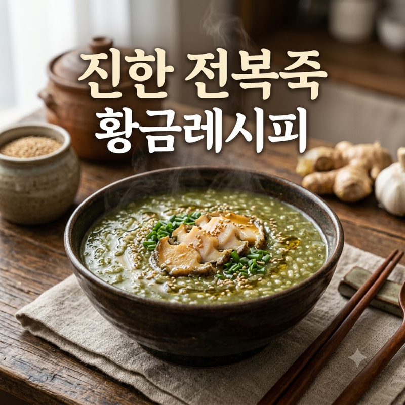 진한 전복죽 맛있게 끓이는 법! 전복 손질부터 끓이기까지 30분 컷 초보자 전복죽 황금레시피