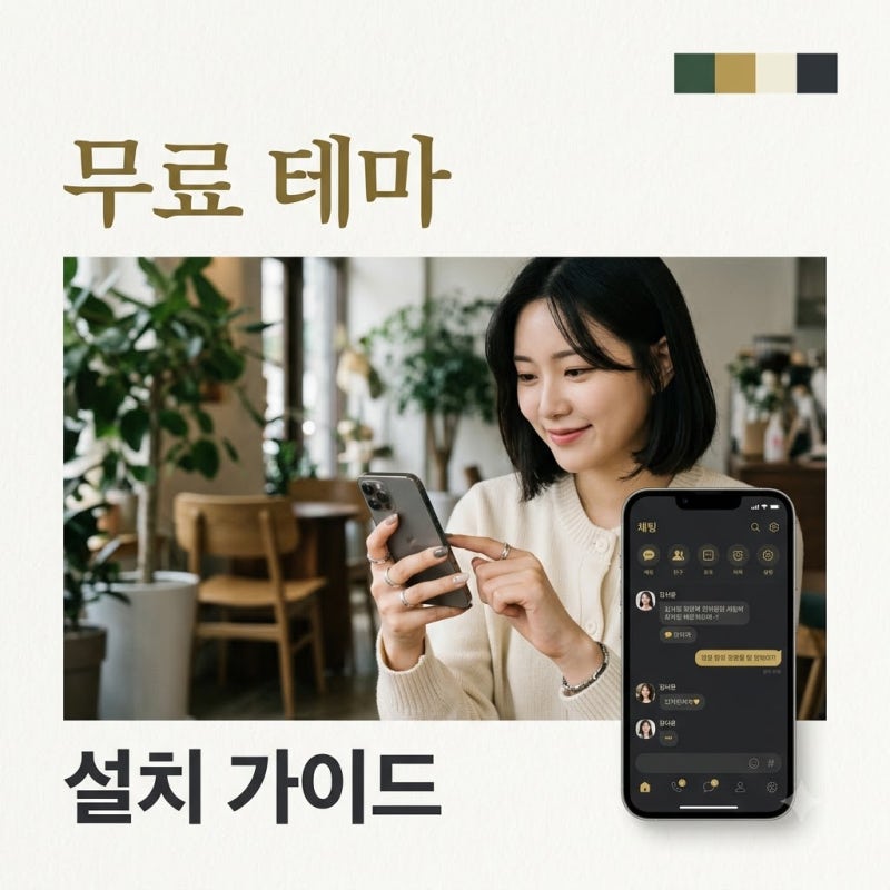 아이폰 카톡 테마 무료 설치, 시행착오 없이 1분 만에 끝내는 법