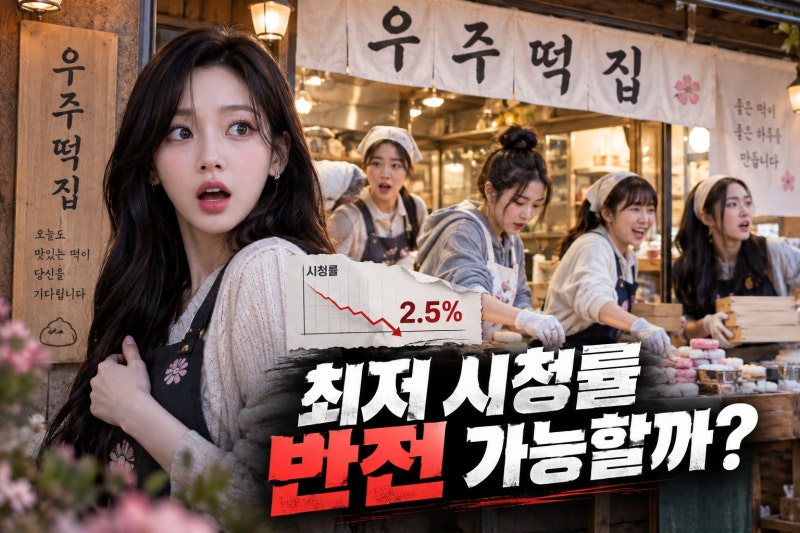 우주떡집 시청률 2.5% 최저 기록…카리나 합류가 반등의 열쇠 될까