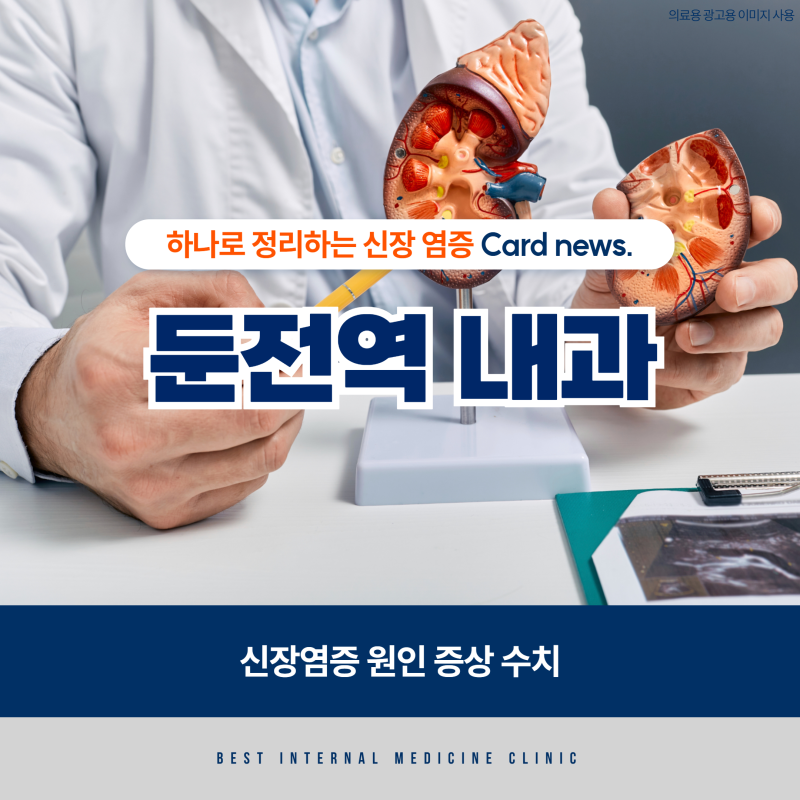 둔전역내과 신장염증 원인 증상 수치