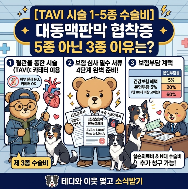 [TAVI 시술 1-5종 수술비] 대동맥판막 협착증(I35.0) 5종 아닌 3종 나오는 이유 총정리