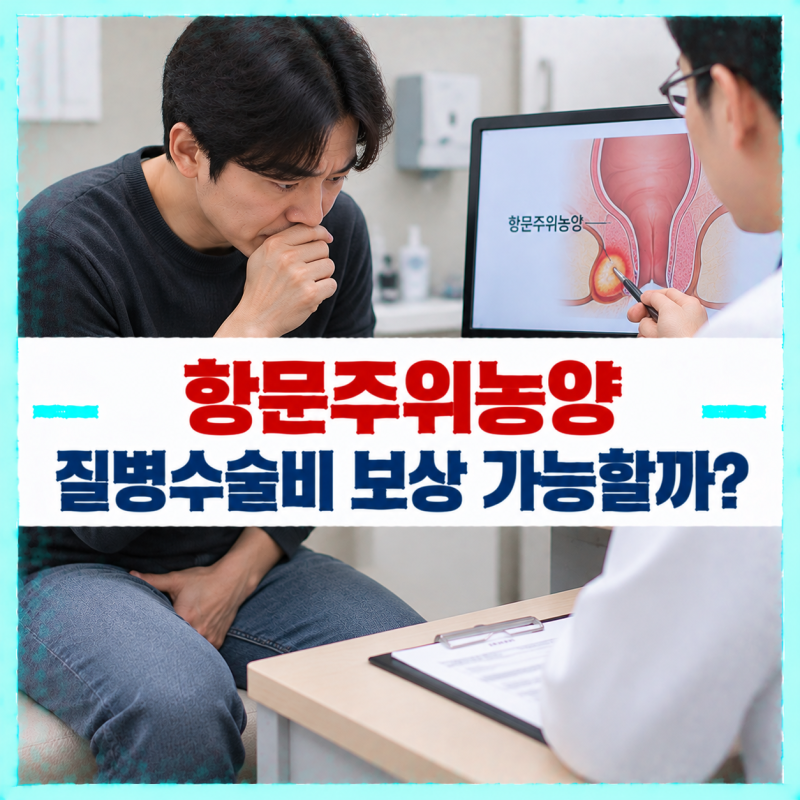 항문 주변이 붓고 앉기도 아프다면 항문주위농양? 고름을 빼는 치료도 수술비가 나올까