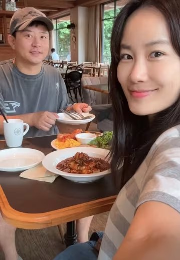 '임신' 김지민은 통통해졌는데..입덧 대신했다는 ♥김준호는 수척해졌네 "귀여운 예비부부“