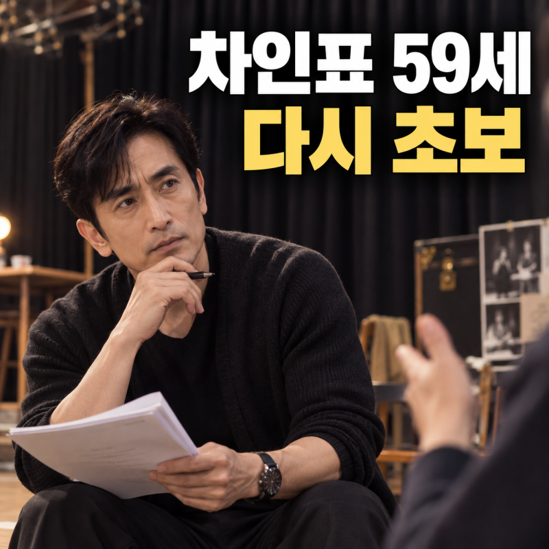 차인표는 왜 59세에 다시 초보가 됐을까…33년 만의 첫 연극