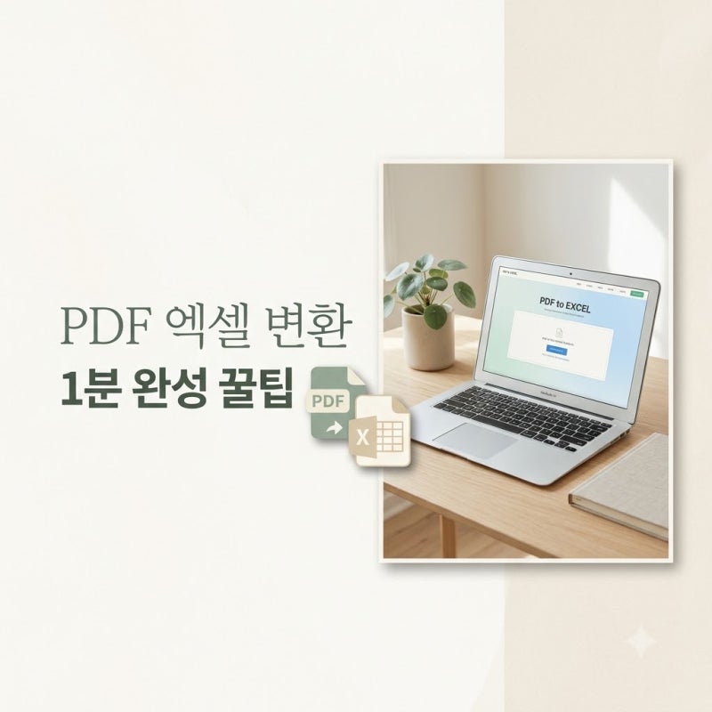 "언제 다 타이핑해.." PDF엑셀변환 클릭 몇 번으로 해결하는 법