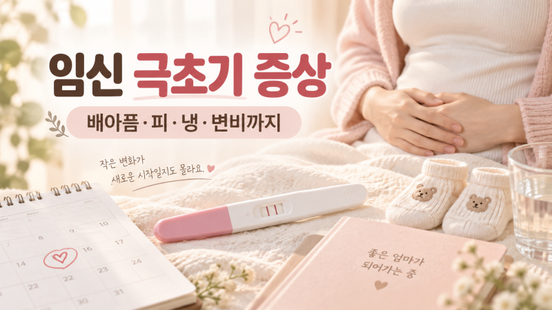 임신 극초기 증상 총정리｜배아픔·피·냉·설사·변비부터 임테기 시기까지