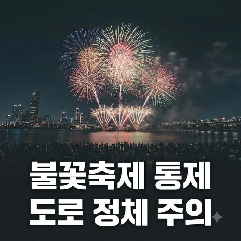 "밤샘 통제 실화?" 여의도불꽃축제통제구간, 63빌딩 앞 도로부터 마포대교까지..
