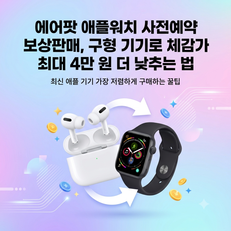 에어팟·애플워치 사전예약 보상판매 신청법 및 추가 보상 혜택 가이드