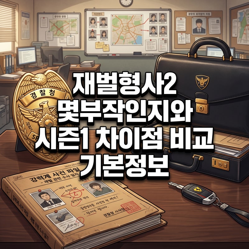 재벌형사2 몇부작인지와 시즌1 차이점 비교 기본정보