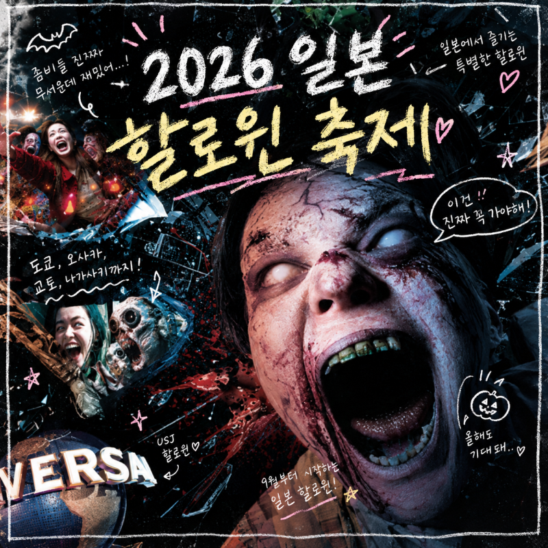 2026 일본 할로윈 축제 총정리! 도쿄·오사카·교토·나가사키 일정