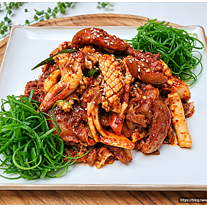 오삼불고기 황금 레시피 돼지고기 먼저 양념에 재워 쫄깃하고 맛있게