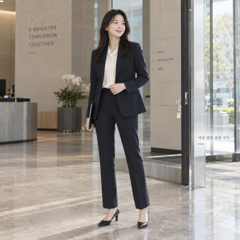 하반기 회사, 대학원 면접에서 단정한 인상을 만드는 복장, 여자 정장과 구두