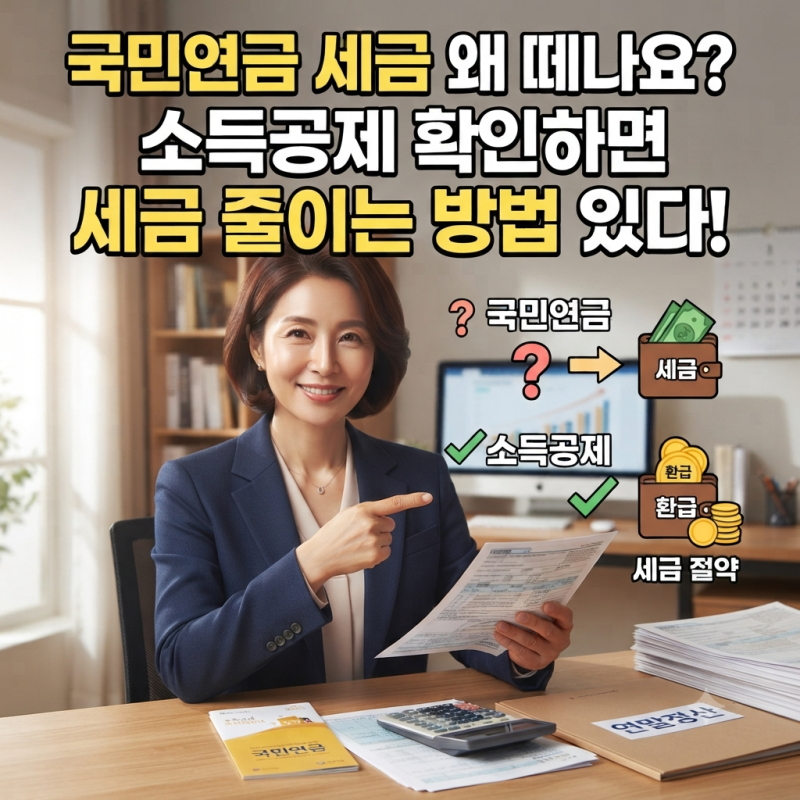 국민연금 세금 왜 떼나요? 소득공제 확인하면 세금 줄이는 방법 있다