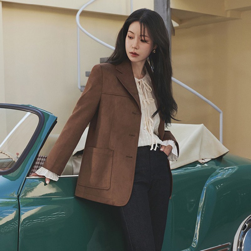 더엣지 FW FAUX 자켓 직접 입어보니
