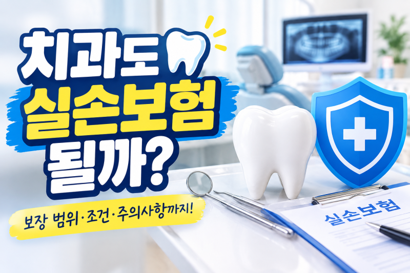 치과 실손보험 청구 가능할까? 스케일링·신경치료부터 임플란트까지