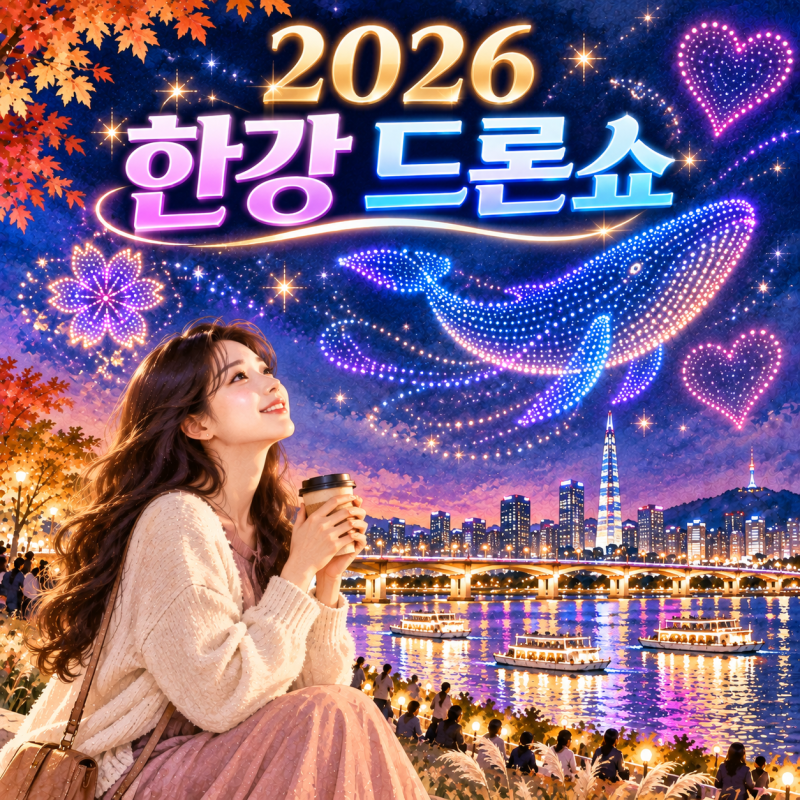 2026 한강 드론쇼 일정 총정리뚝섬한강공원 시간·장소·관람 팁