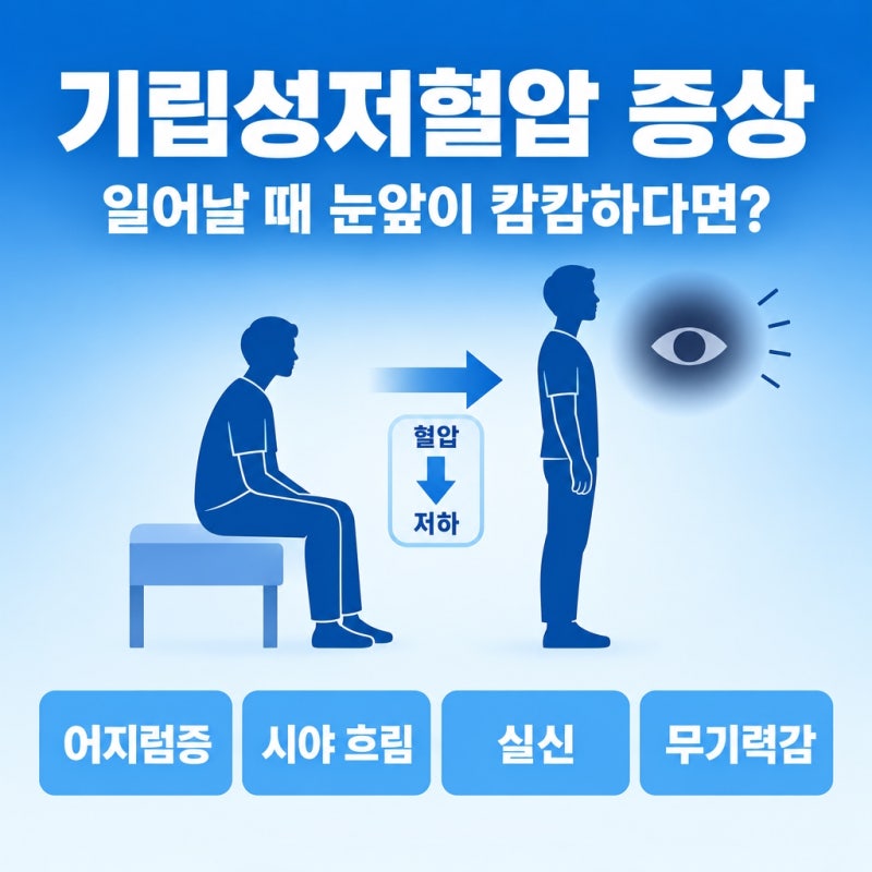 기립성저혈압 증상, 일어날 때 눈앞이 캄캄하다면? 원인부터 치료까지