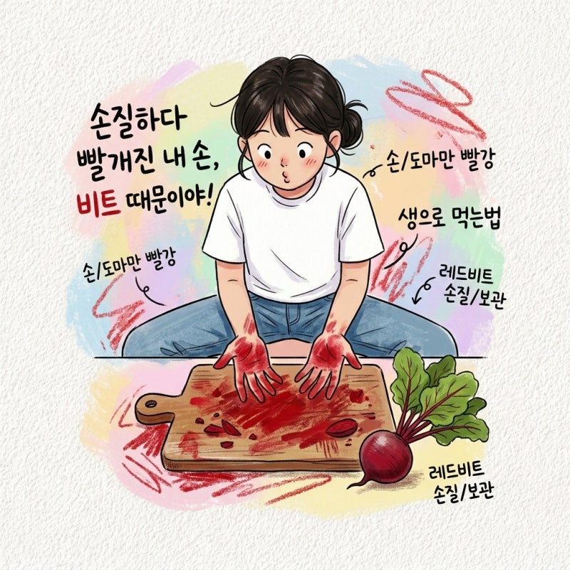 레드비트 손질법 비트 보관법 먹는 법 고르는 법 물듦 생으로