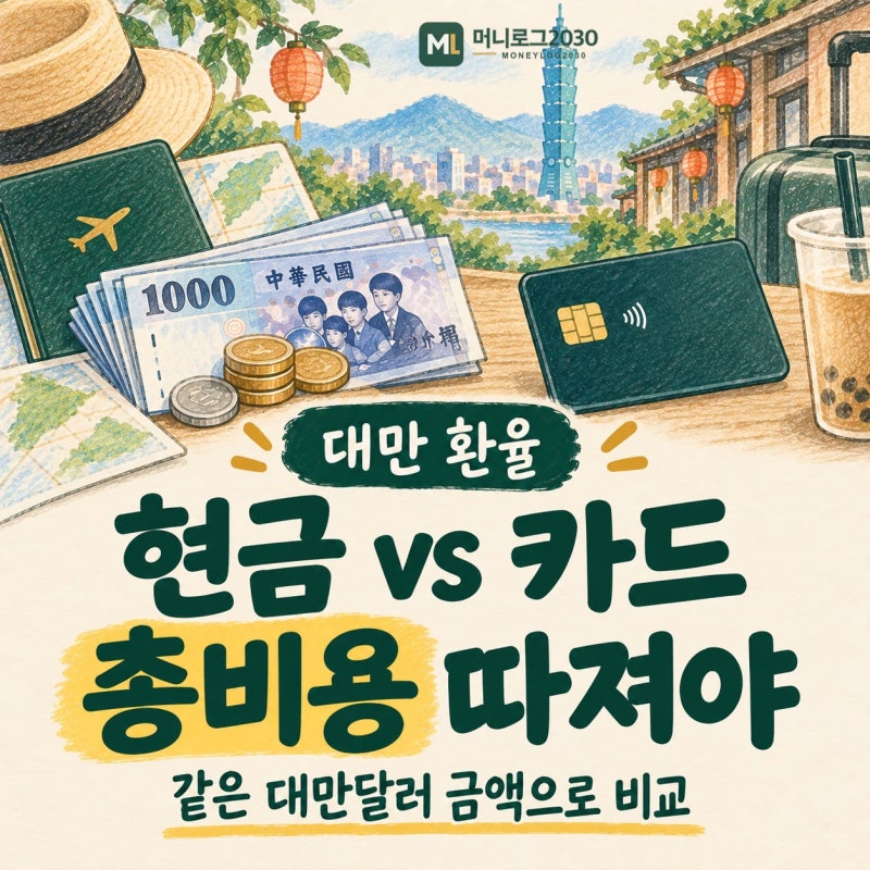 대만 환율, 현금 환전과 해외결제 중 선택할 때 확인할 기준