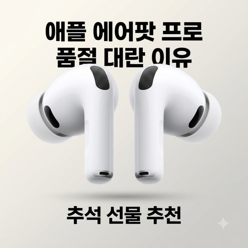 애플 에어팟 프로 3 추석 선물 추천 품절 대란 이유