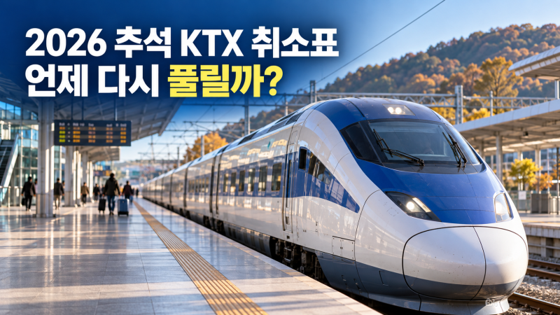 2026 추석 KTX 취소표 언제 풀릴까? 결제기간과 자동취소 예매 방법