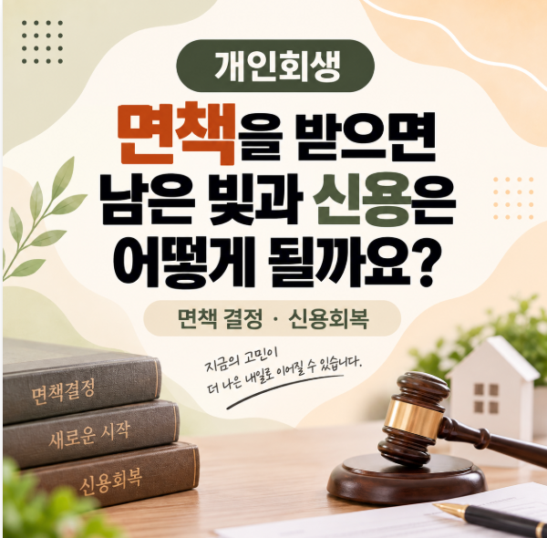 개인회생 면책을 받으면 남은 빚과 신용은 어떻게 될까요?｜면책 결정·신용회복