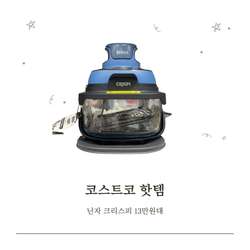 코스트코 닌자 크리스피 핫템 3.8L 에어프라이어 가격 유리용기가 다르네