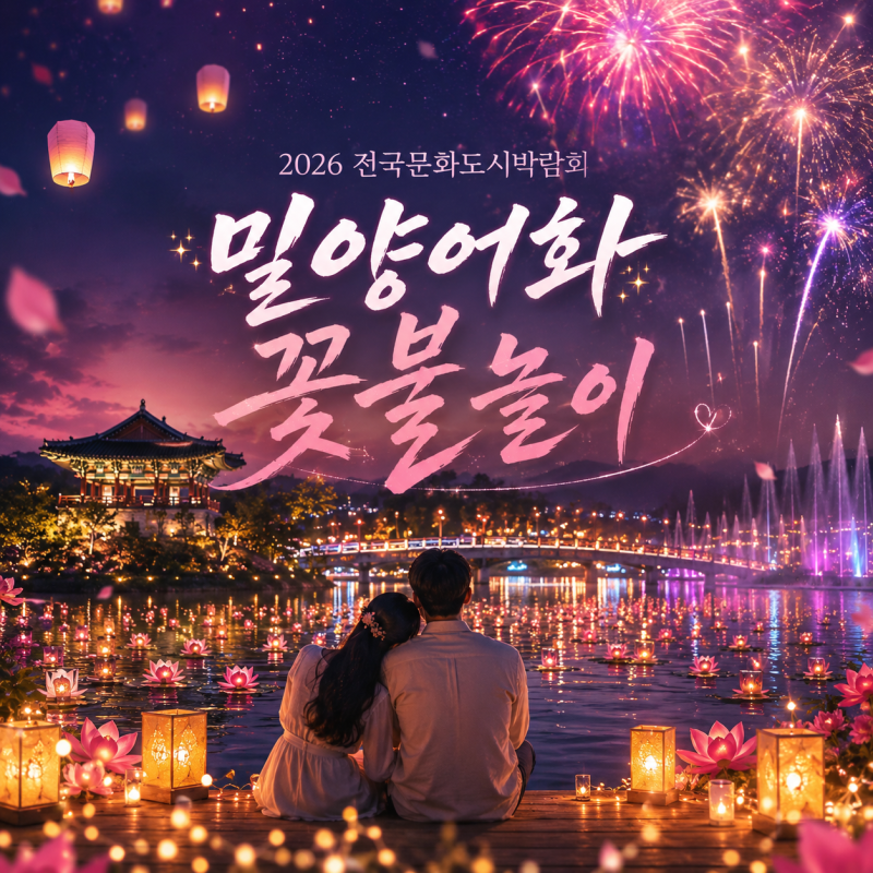 2026 전국문화도시박람회 밀양 개막! 어화 꽃불놀이 시간·명당 총정리